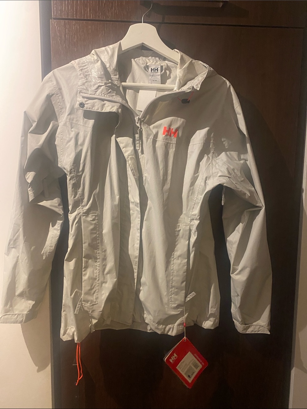 Helly Hansen Light Gray Rain Shell New